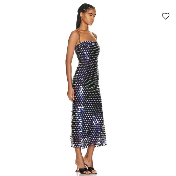 NWT New Arrivals by Ilkyaz Ozel Phoenix Sequin Maxi Gown Dress Paris Minuet - Picture 4 of 17